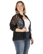 Plus size lace bomber jacket hotsell